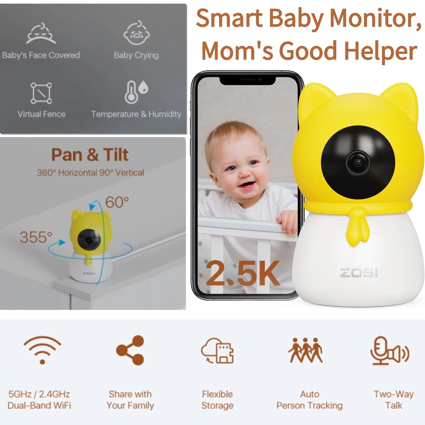 AI Security Camera for Baby Monitor