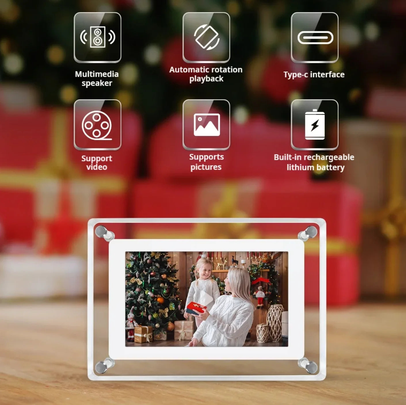 Personalized Digital Photo Video Frame-Infinity Frame