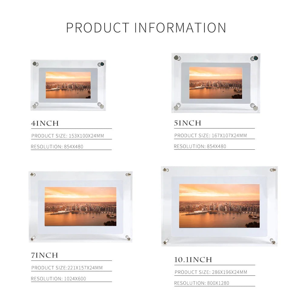 Personalized Digital Photo Video Frame-Infinity Frame