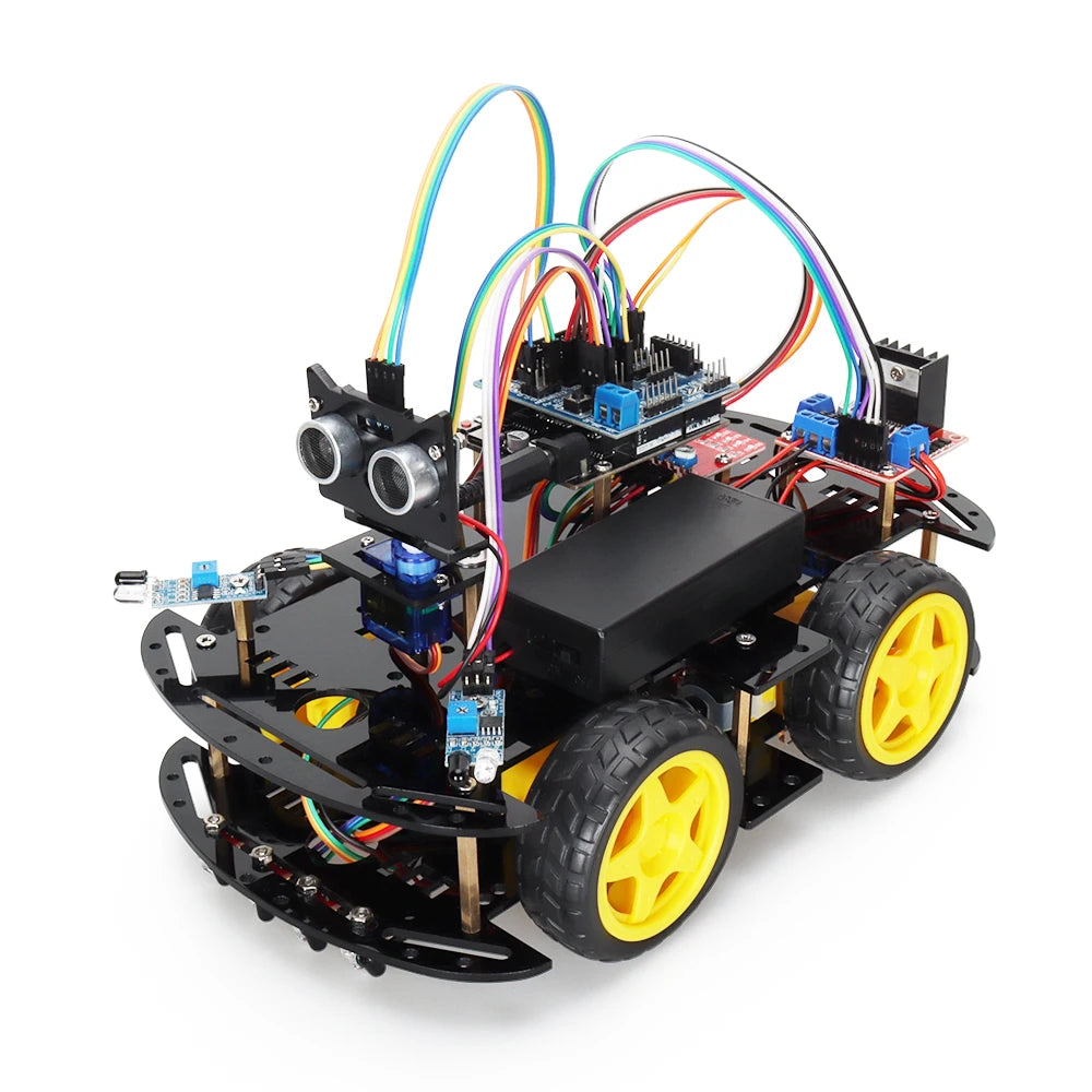 New Smart Robot Car Coding Kit for Arduino Programming Great Fun Education Learning Robotic Complete Automation Kit For Projects