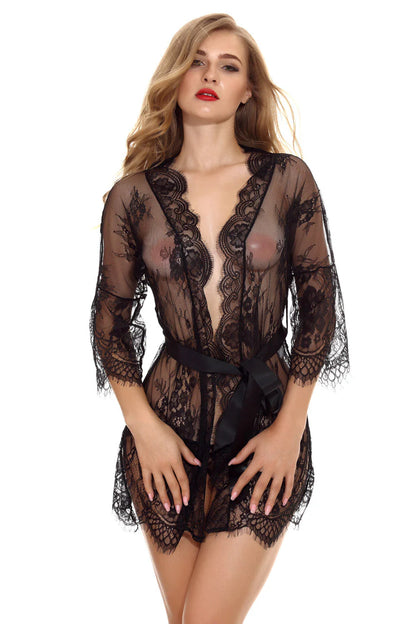 Rose Lace Robe